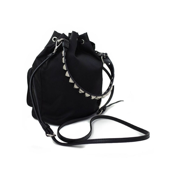 Prada Bag Shoulder Nylon Duet Studs - Picture 1 of 9